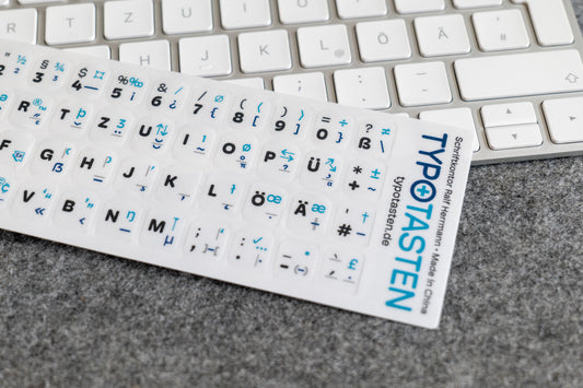 2 TypoTasten-Tastatur-Aufkleber-Sets