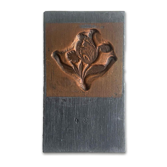 Schriftguss-Matrize: Blume