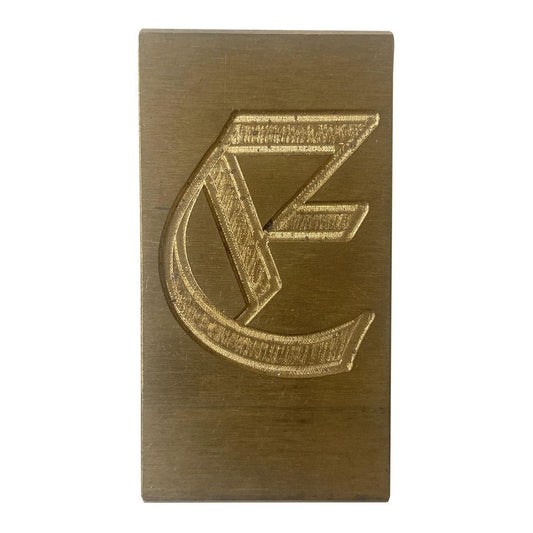 Gravur-Messing-Buchstabe E