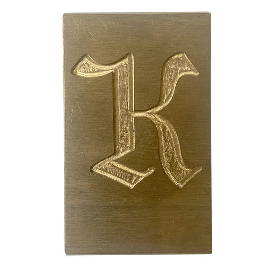 Gravur-Messing-Buchstabe K