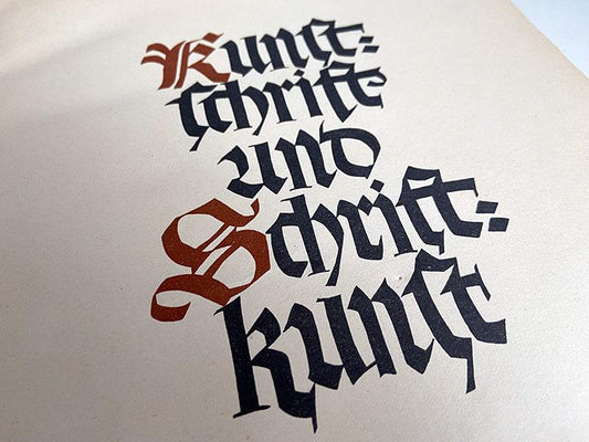 Kunstschrift und Schriftkunst