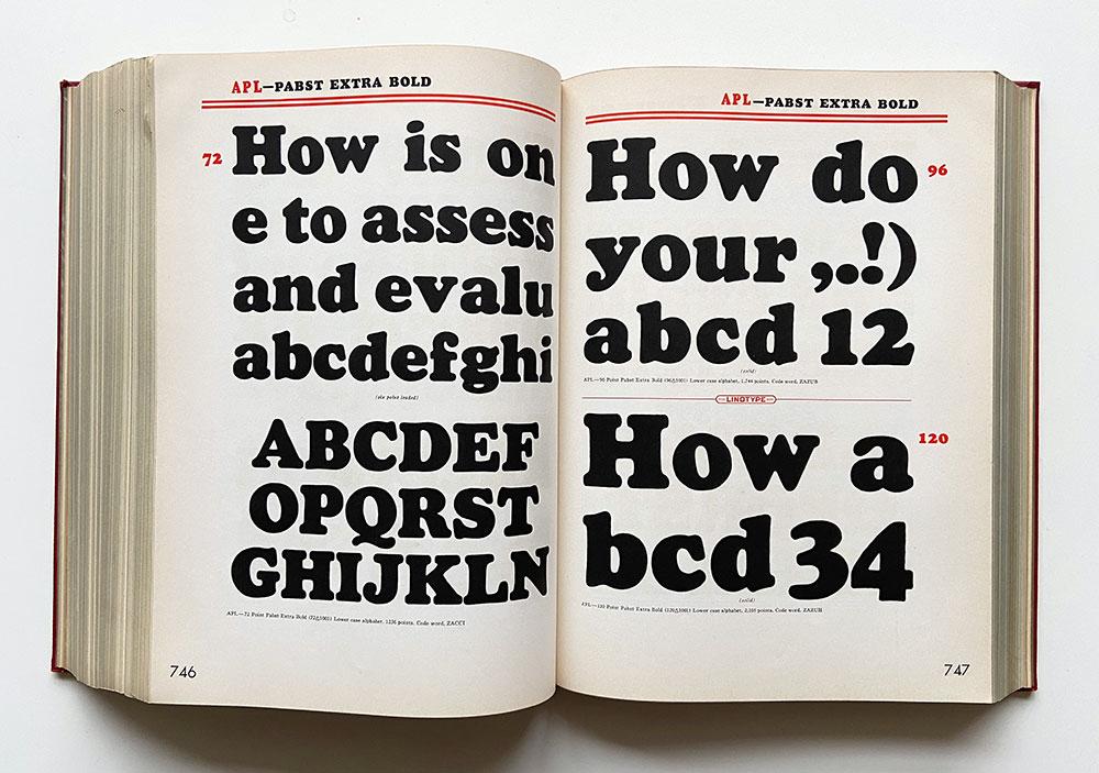 Specimen Book of Linotype Faces