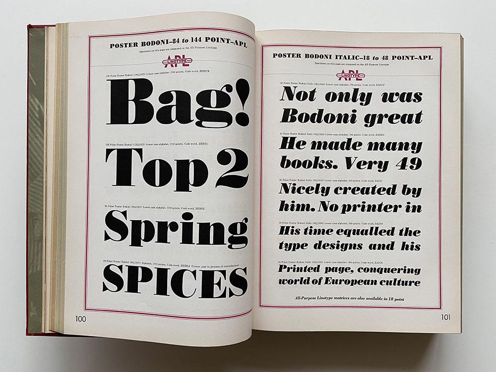 Specimen Book of Linotype Faces