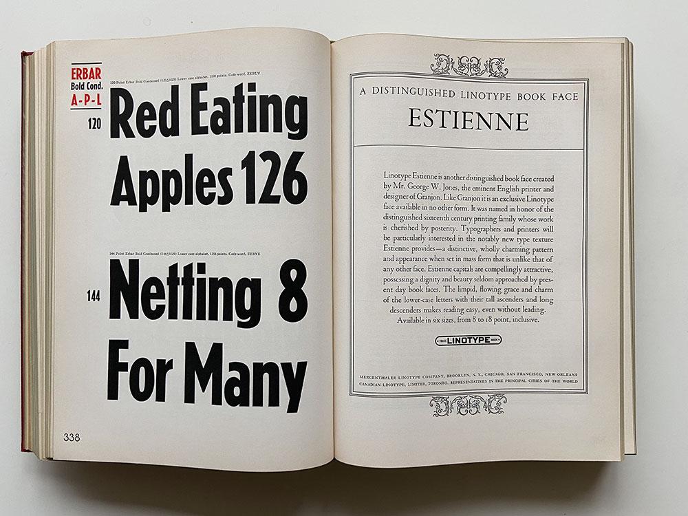 Specimen Book of Linotype Faces