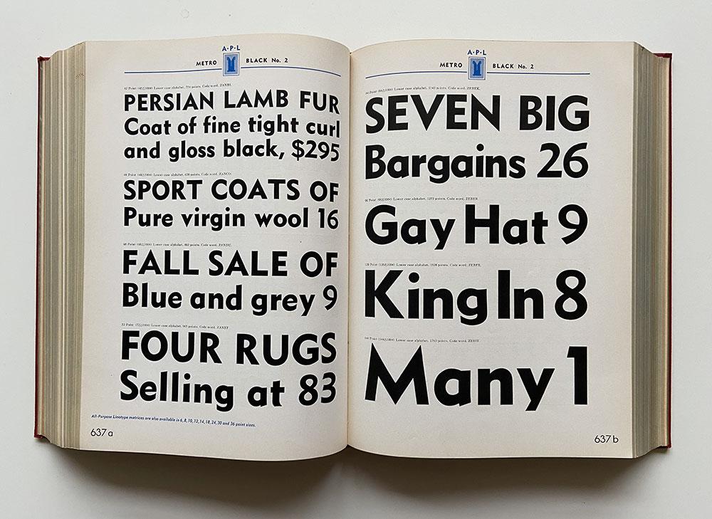 Specimen Book of Linotype Faces