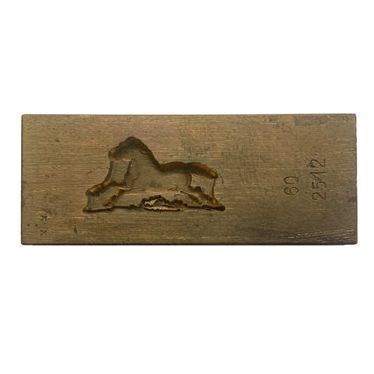 Schriftguss-Matrize: Pferd