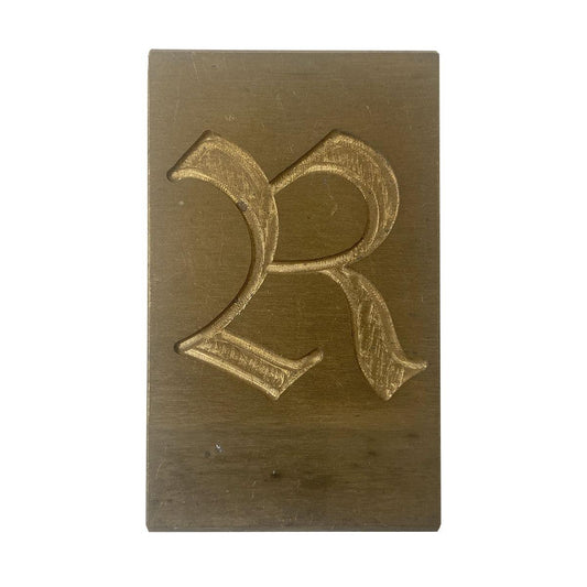 Gravur-Messing-Buchstabe R