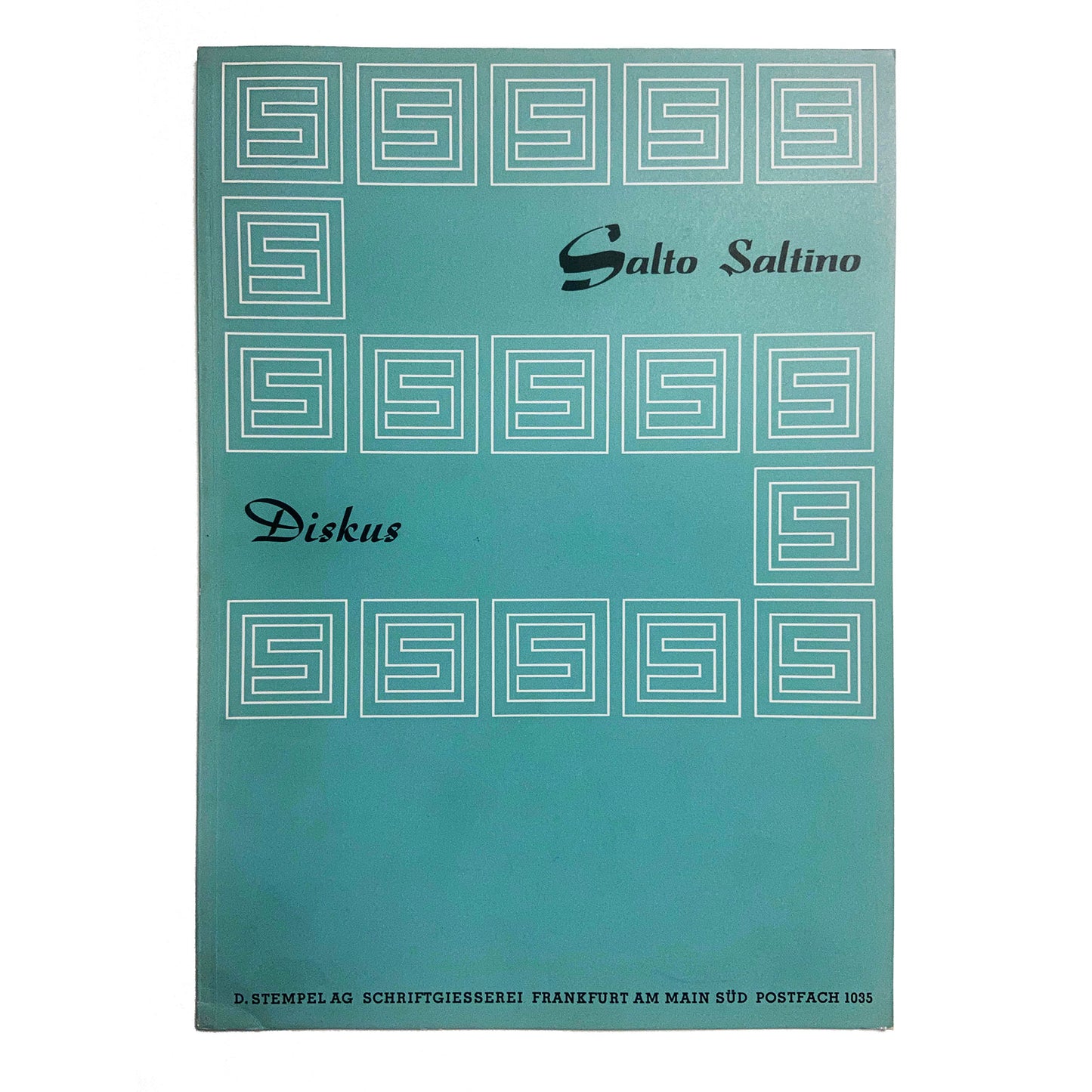 Schriftmuster Salto, Saltino, Diskus
