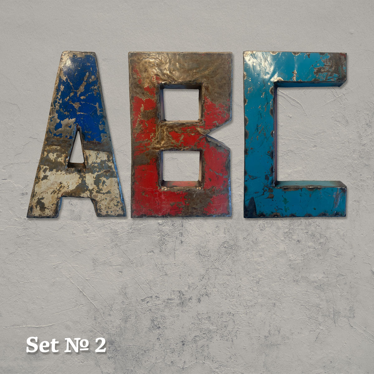 ABC: 3 Upcycling-Metall-Buchstaben