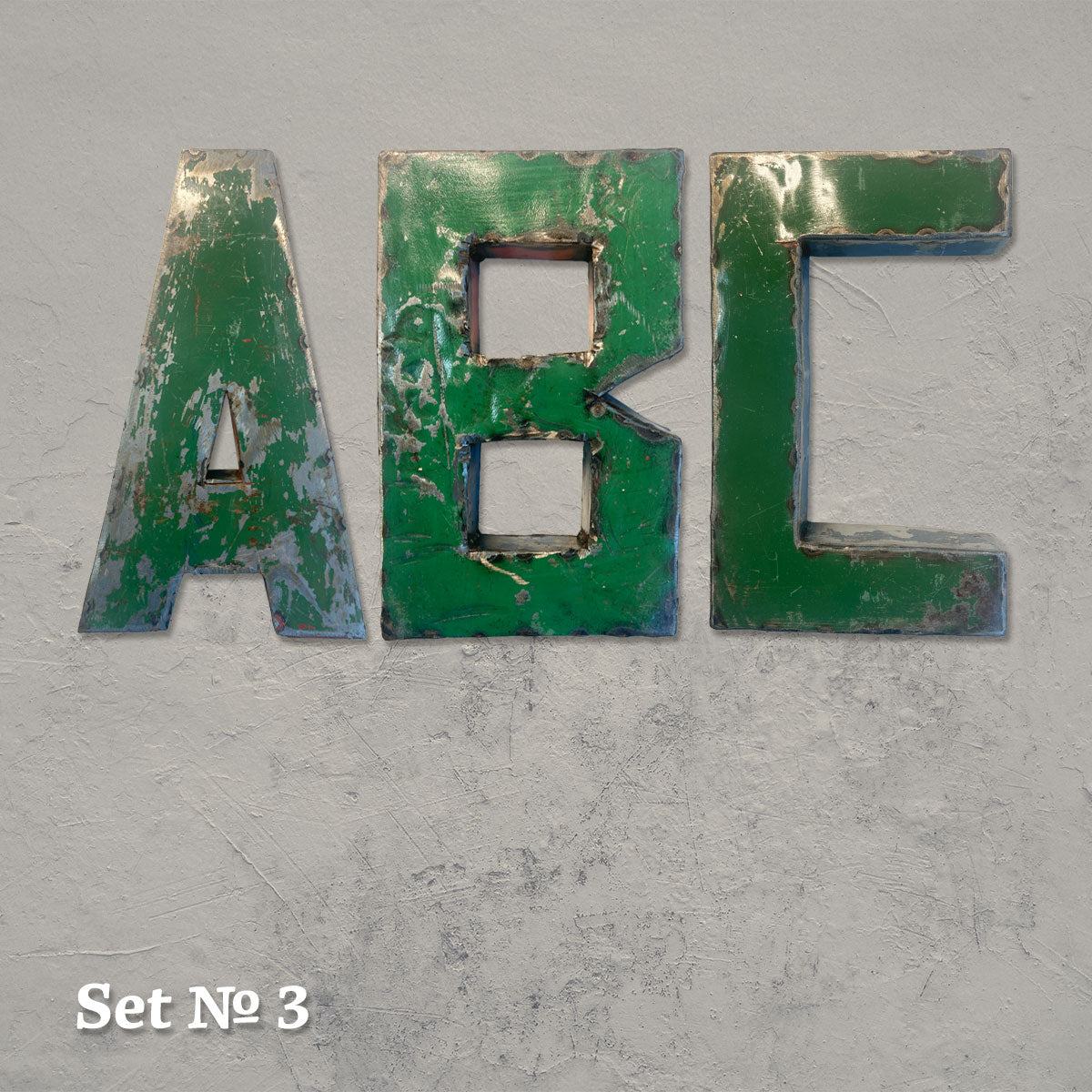 ABC: 3 Upcycling-Metall-Buchstaben