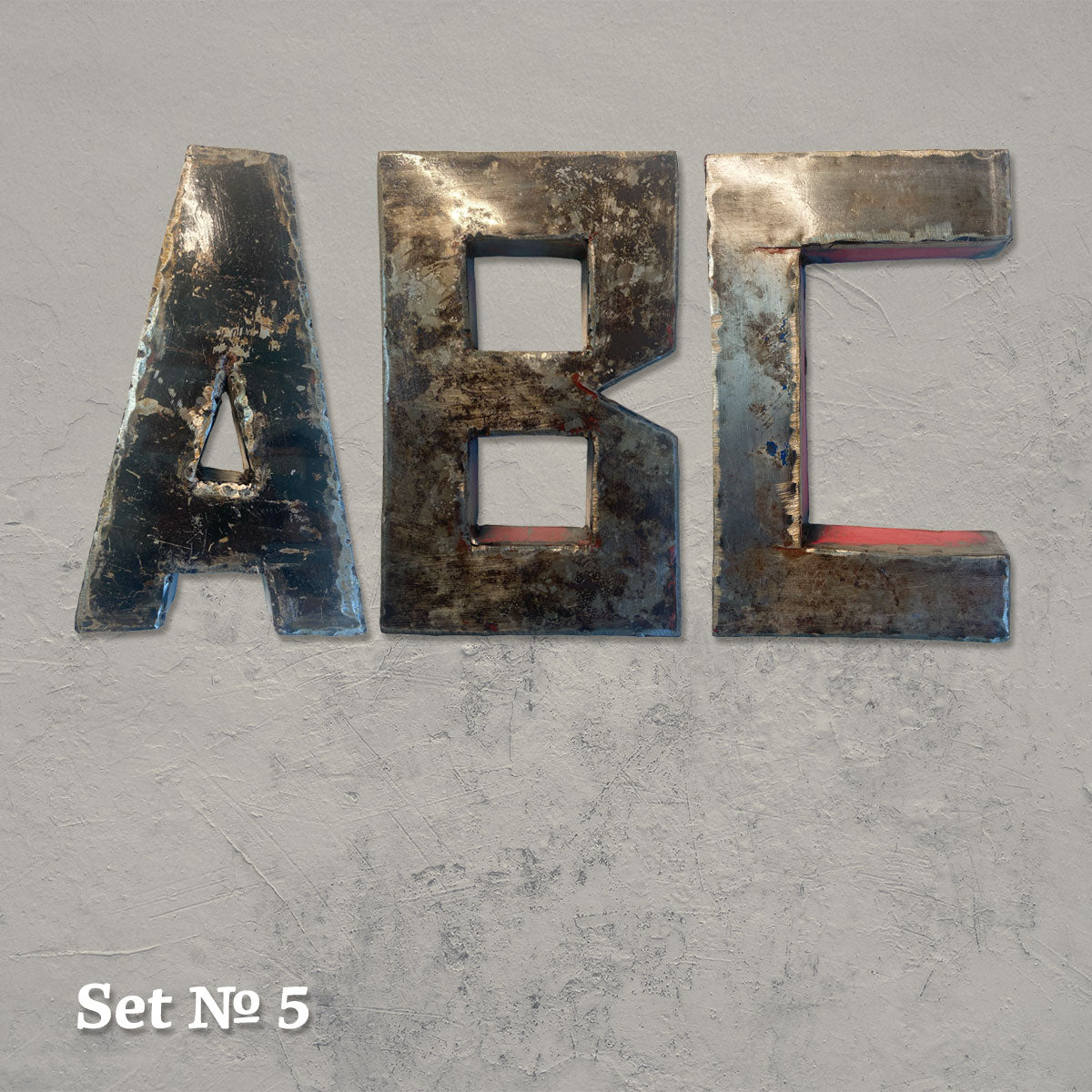 ABC: 3 Upcycling-Metall-Buchstaben