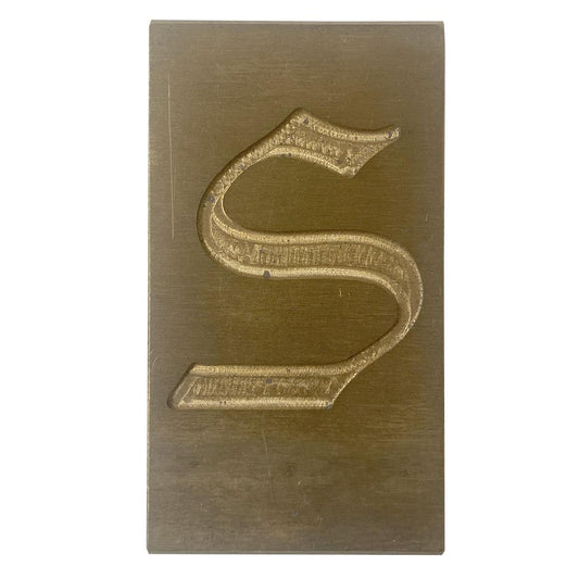 Gravur-Messing-Buchstabe S