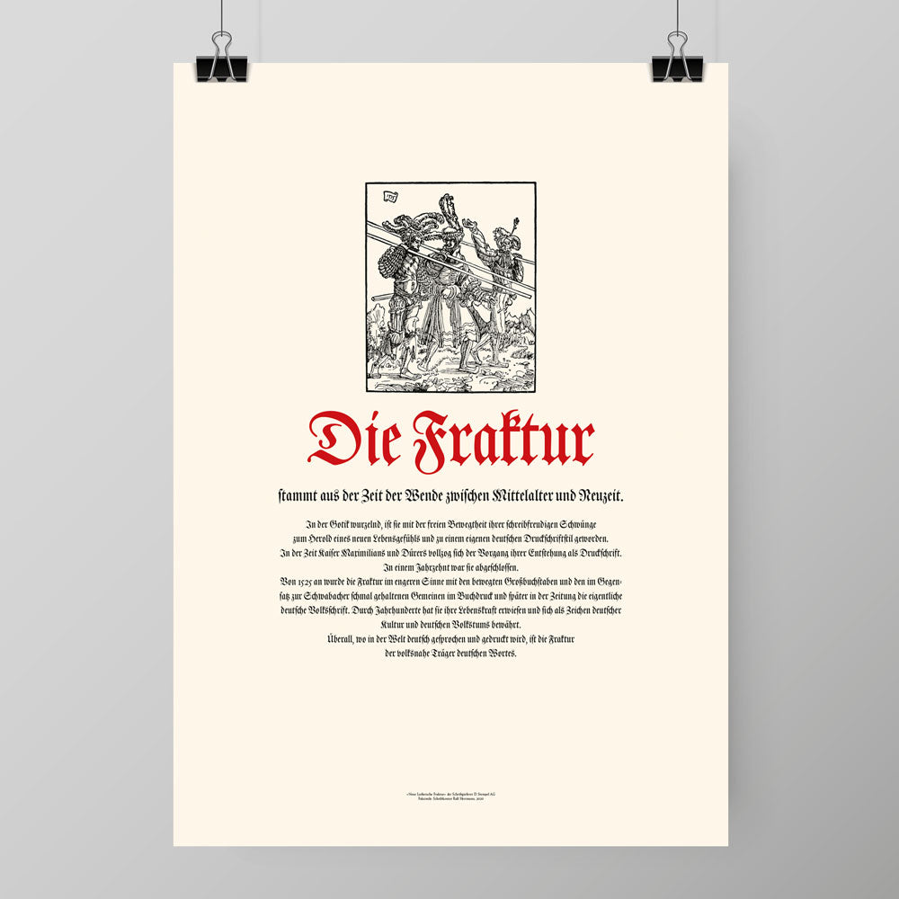 Posterset: Antiqua, Fraktur, Gotisch