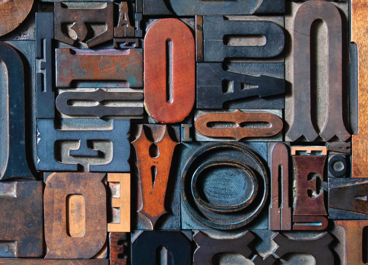 Postkarten der »Hamilton Wood Type Collection«